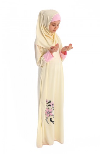 Cream Praying Dress 0100-04