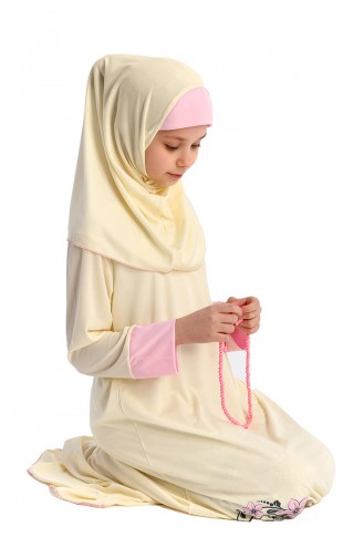 Cream Prayer Dress 0100-04