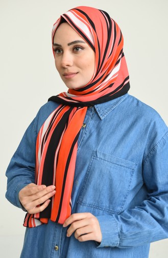 Krep Şal 5499-01 Mercan