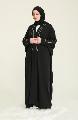 Oyya Robe de Prière en Coton Anti-transpirant 238414-02 Noir Couleur Or 238414-02