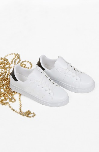 White Sport Shoes 0310-01