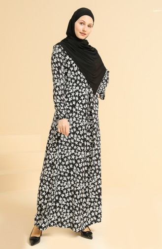 Weiß Hijab Kleider 3302-09