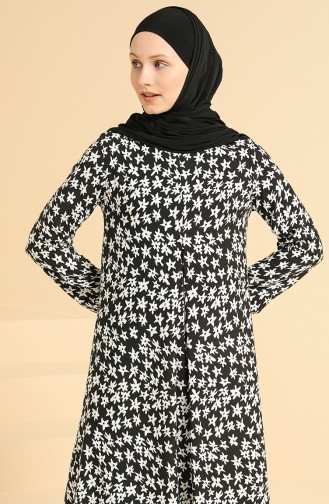 Weiß Hijab Kleider 3302-09