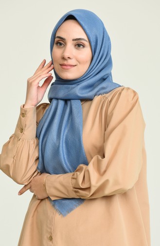 Simli Abiye Eşarp 13162-16 Mavi