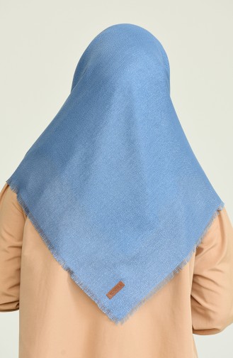 Simli Abiye Eşarp 13162-16 Mavi