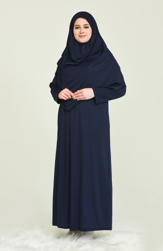 Navy Blue Prayer Dress 4486A-04