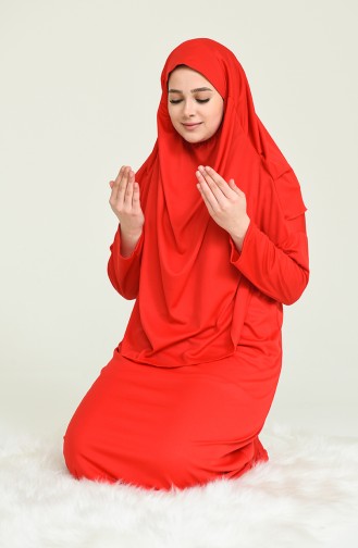 Red Praying Dress 4486A-06