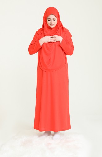 Orange Praying Dress 4486A-08