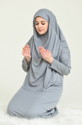 Gray Praying Dress 4486A-10