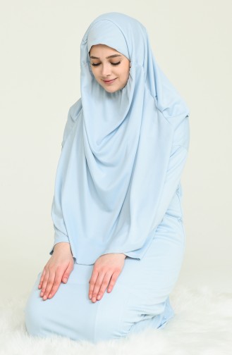 Robe de Prière Bleu Bébé 4486A-11