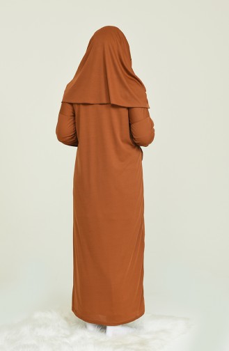 Tobacco Brown Praying Dress 4486A-12