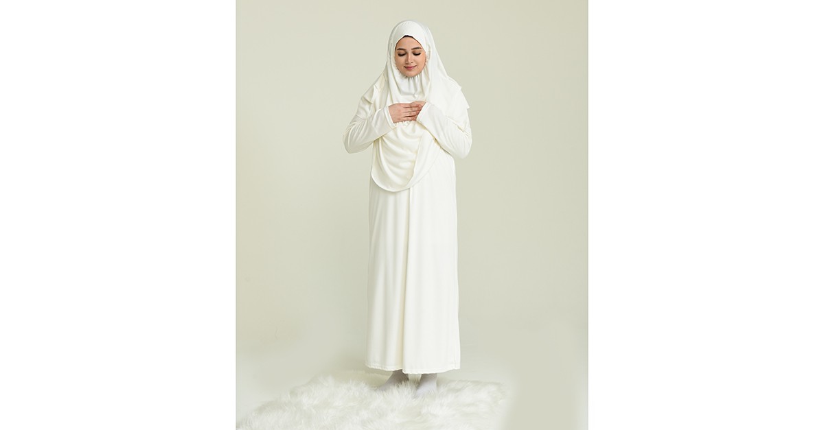 Robe de Prière Blanc 4486A-17 | Sefamerve