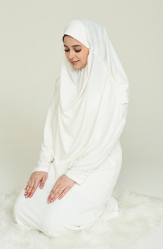 Weiß Gebetskleid 4486A-17