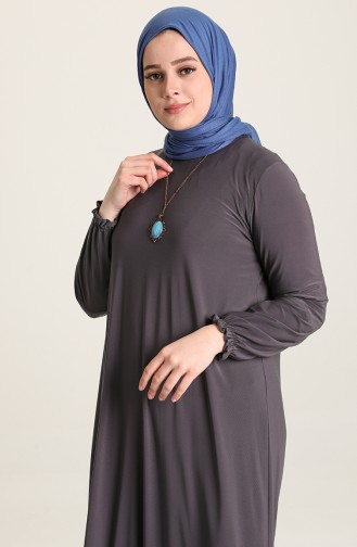 Gray Hijab Dress 80060-02