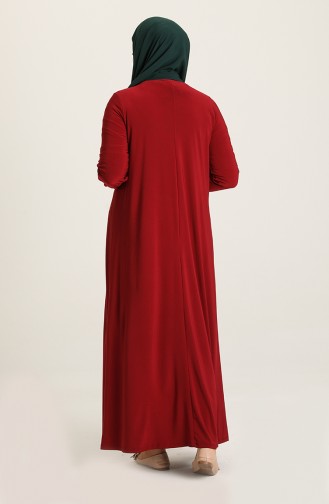 Robe Hijab Bordeaux 80060-03