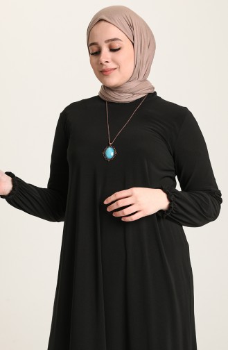 Black Hijab Dress 80060-05