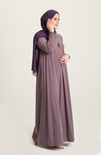 Dusty Rose Hijab Dress 80060-06