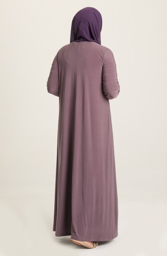 Dusty Rose Hijab Dress 80060-06