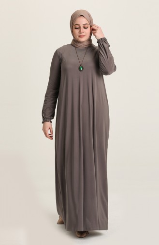 Dark mink İslamitische Jurk 80060-07