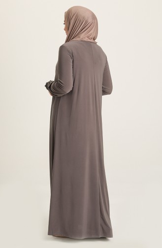 Dark mink İslamitische Jurk 80060-07