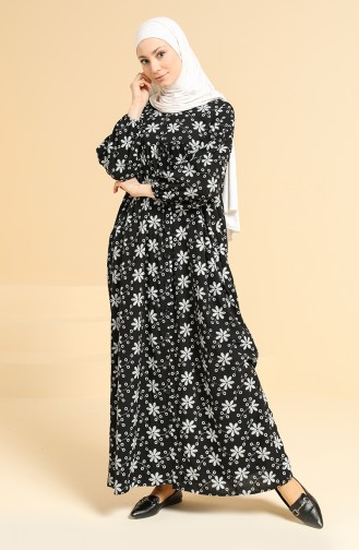 Black Hijab Dress 0808-01