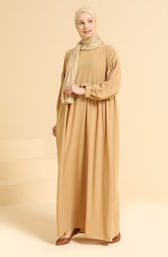 Camel Hijab Dress 0831-02