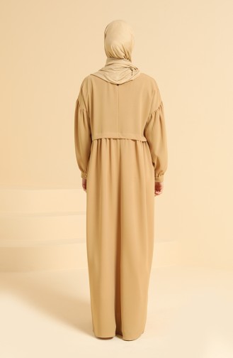 Camel Hijab Dress 0831-02