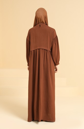 Unreife Mandelgrün Hijab Kleider 0831-04