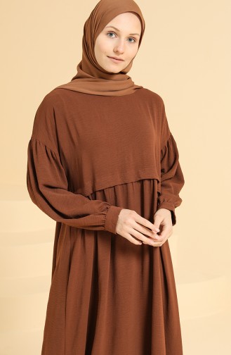 Green Almond Hijab Dress 0831-04