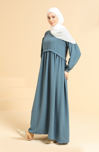Indigo Hijab Dress 0831-07