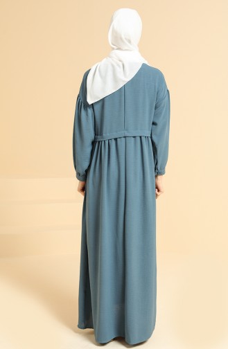 Indigo Hijab Dress 0831-07
