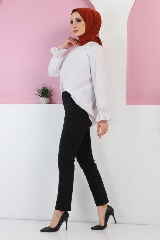 Dar Paça Pantolon 6023 Siyah
