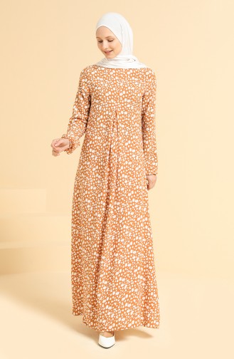 Robe Hijab Camel 3302-08