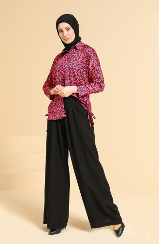 Fuchsia Overhemdblouse 0673A-03