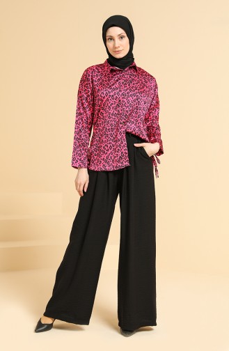 Fuchsia Overhemdblouse 0673A-03