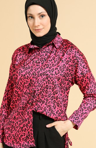 Fuchsia Overhemdblouse 0673A-03