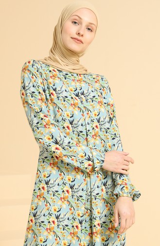 Grau Hijab Kleider 3302-06