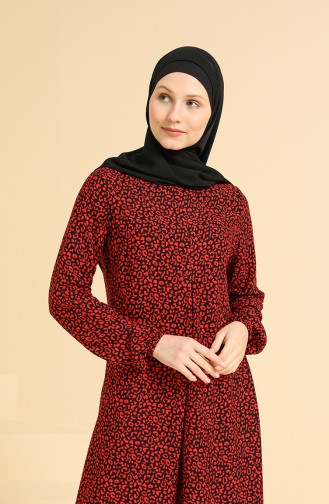 Robe Hijab Rouge 3302-03