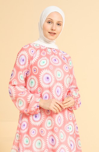 Koralle Hijab Kleider 7284-02