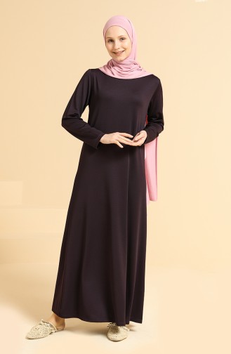 Purple Hijab Dress 0420-01