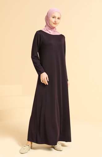 Robe Hijab Pourpre 0420-01