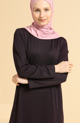 Purple Hijab Dress 0420-01
