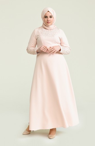 Powder Hijab Dress 0110-03