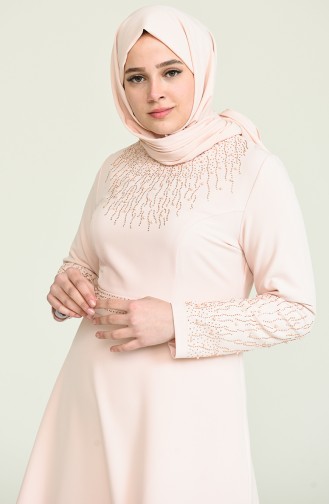 Powder Hijab Dress 0110-03