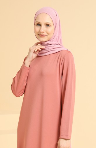 Powder Hijab Dress 0420-05