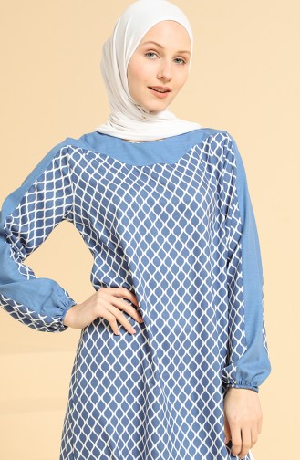 Saxon blue İslamitische Jurk 10134-02