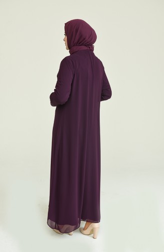 Lila Hijab-Abendkleider 2202-01