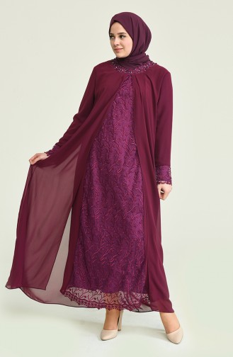 Habillé Hijab Plum 2204-01