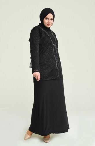 Habillé Hijab Noir 2208-04