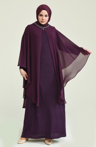 Habillé Hijab Pourpre 2214-02